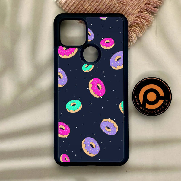 Google Pixel 4a 5G - Colorful Donuts - Premium Metal Printed Soft Bumper Shock Proof Case