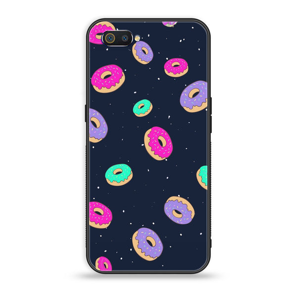 Oppo Realme C2 - Colorful Donuts - Premium Printed Glass Case