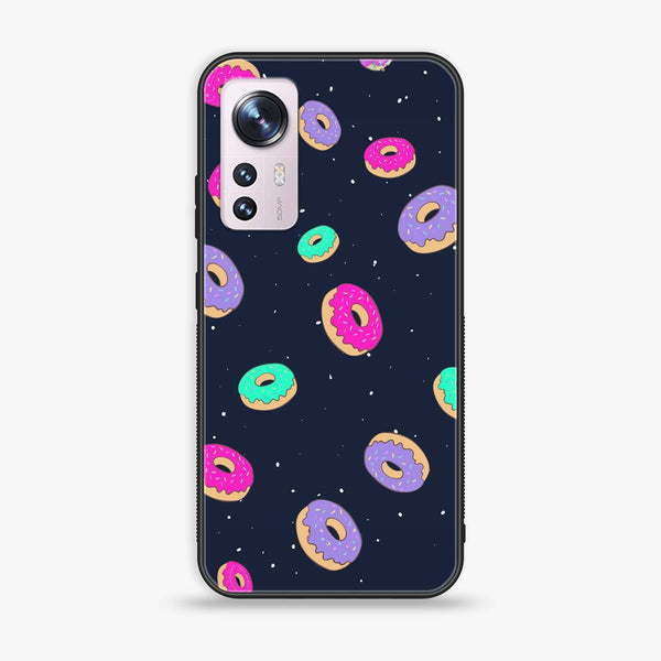 Xiaomi 12X - Colorful Donuts -  Premium Printed Metal soft Bumper shock Proof Case