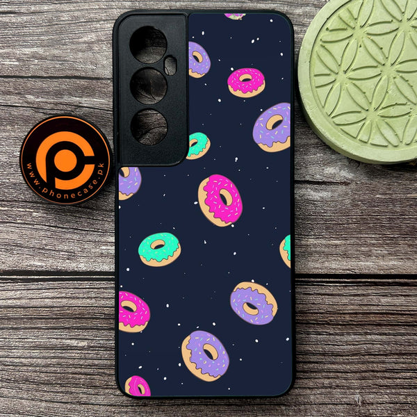 Realme C65  - Colorful Donuts - Premium Metal Printed soft Bumper shock Proof Case