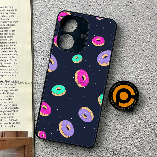 Realme Note 60 - Colorful Donuts - Premium Printed Metal Soft Case