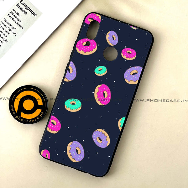 Huawei Nova 3 - Colorful Donuts - Premium Printed Glass soft Bumper Shock Proof Case