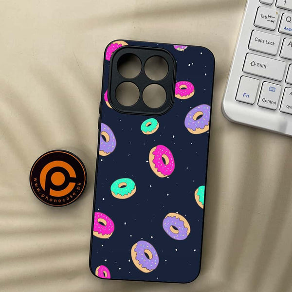 Honor X5b Plus - Colorful Donuts - Premium Metal Printed soft Bumper shock Proof Case