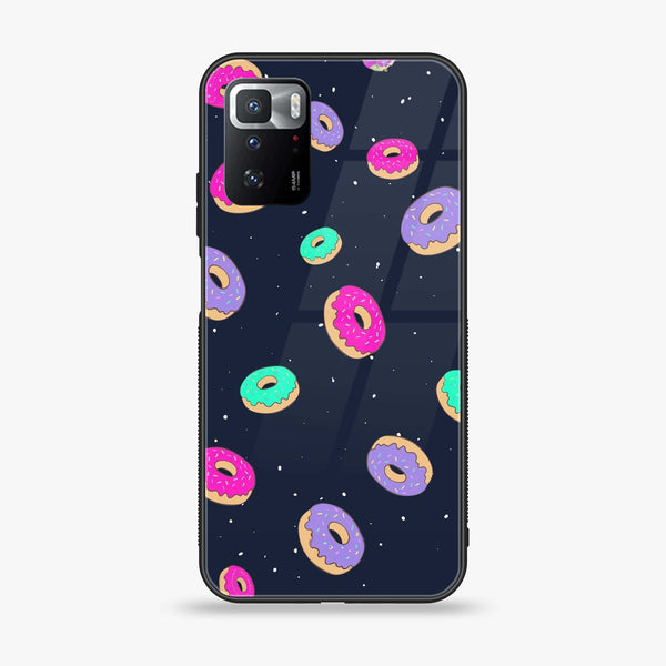 Xiaomi POCO X3 GT - Colorful Donuts -  Premium Printed Metal soft Bumper shock Proof Case