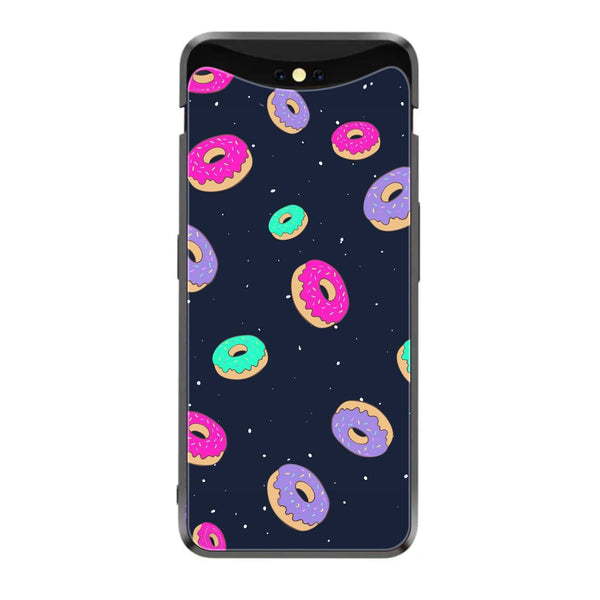 Oppo Find X - Colorful Donuts -  Premium Printed Metal soft Bumper shock Proof Case