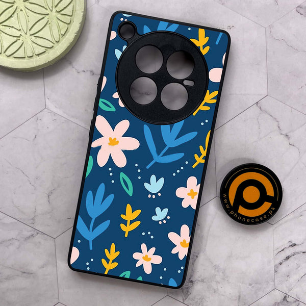 Infinix Zero 40 5G - Colorful Flowers - Premium Metal Printed soft Bumper shock Proof Case