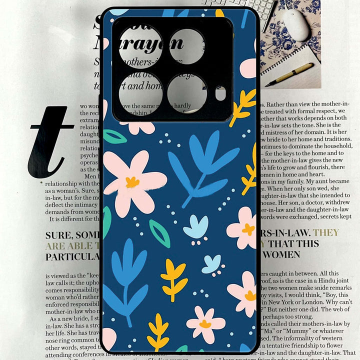 Infinix Note 40 4G - Colorful Flowers - Premium Printed Glass soft Bumper shock Proof Case