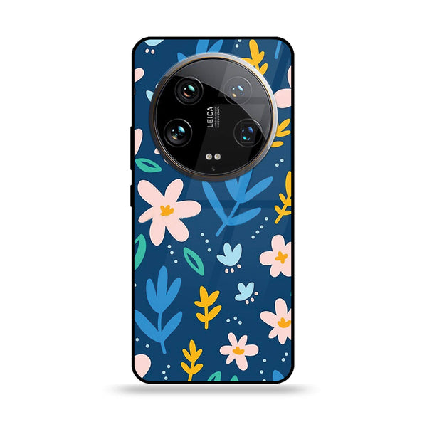 Xiaomi 14 Ultra - Colorful Flowers -  Premium Printed Metal soft Bumper shock Proof Case