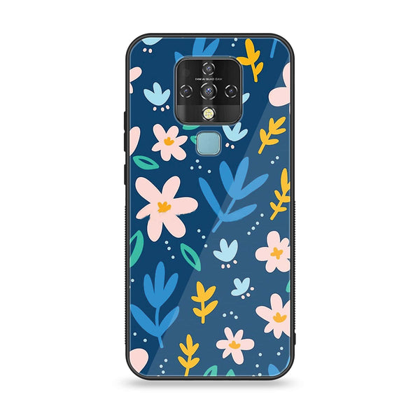 Tecno Camon 16 - Colorful Flowers - Premium Printed Glass Case