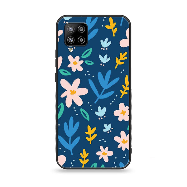 Samsung Galaxy A42 - Colorful Flowers - Premium Printed Glass soft Bumper Shock Proof Case