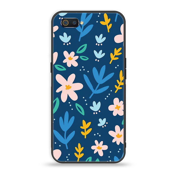 Oppo Realme C2 - Colorful Flowers - Premium Printed Glass Case