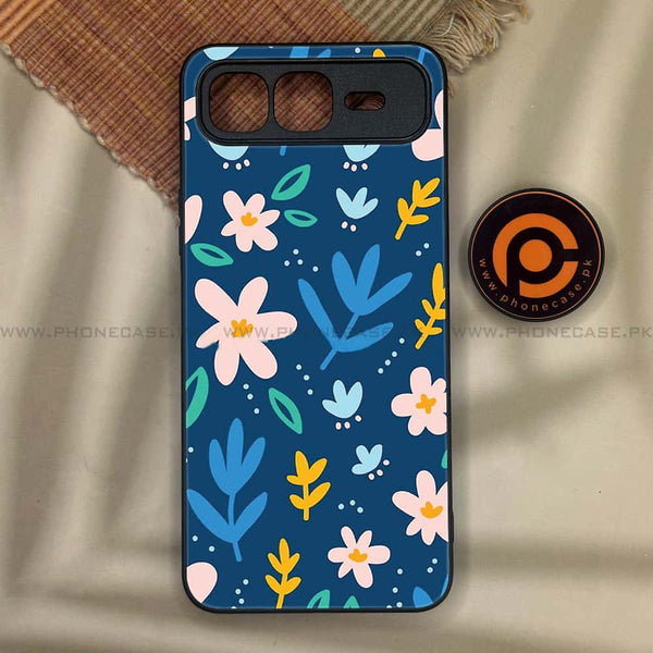 Infinix Smart 10 Plus - Colorful Flowers - Premium Metal Printed soft Bumper shock Proof Case CS-46680