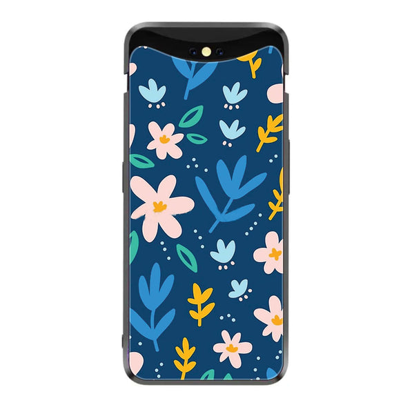 Oppo Find X - Colorful Flowers -  Premium Printed Metal soft Bumper shock Proof Case