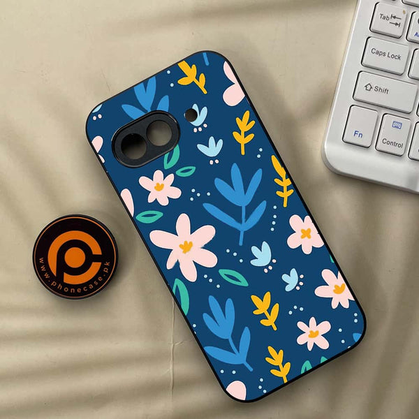 Google Pixel 9a - Colorful Flowers - Premium Metal Printed soft Bumper Shock Proof Case