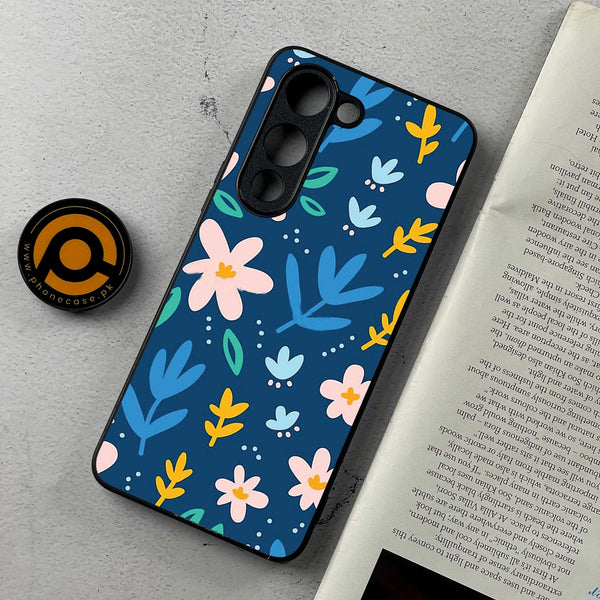 Vivo Y04 - Colorful Flowers - Premium Metal Printed soft Bumper shock Proof Case