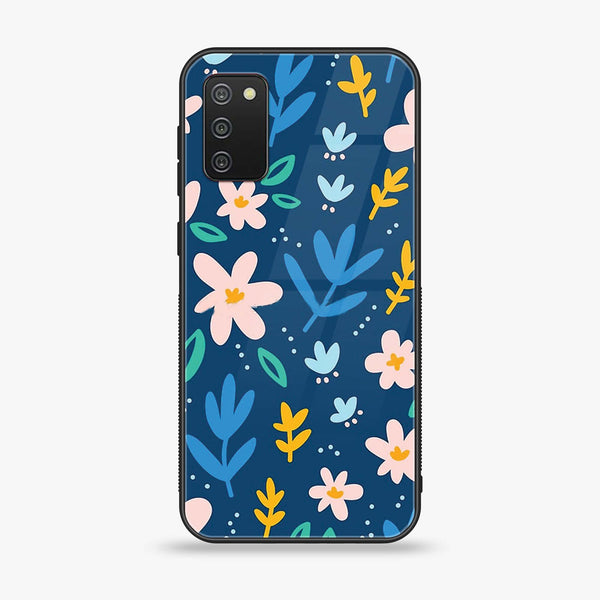 Samsung Galaxy A02s - Colorful Flowers - Premium Printed Glass Case