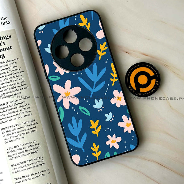 Tecno Spark 30C - Colorful Flowers - Premium Printed Glass soft Bumper Shock Proof Case