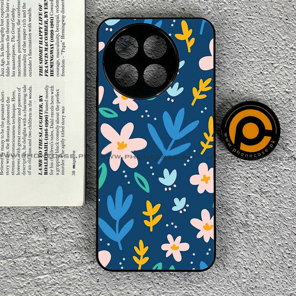 Tecno Spark 30 Pro - Colorful Flowers - Premium Printed Metal soft Bumper shock Proof Case