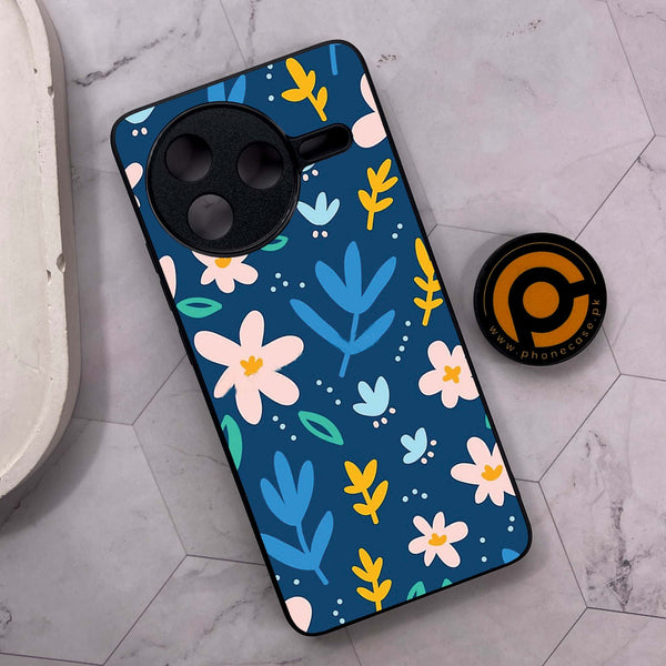 Xiaomi Poco F7 Pro 5G - Colorful Flowers - Premium Metal Printed soft Bumper shock Proof Case
