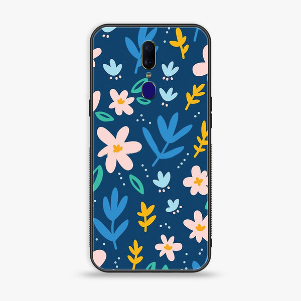 Oppo F7 - Colorful Flowers - Premium Printed Glass Case