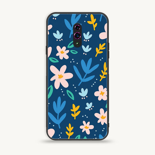 OPPO Reno - Colorful Flowers - Premium Printed Glass Case