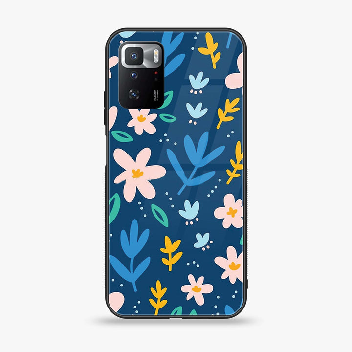 Xiaomi POCO X3 GT - Colorful Flowers -  Premium Printed Metal soft Bumper shock Proof Case