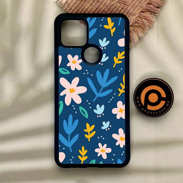 Google Pixel 4a 5G - Colorful Flowers - Premium Metal Printed Soft Bumper Shock Proof Case