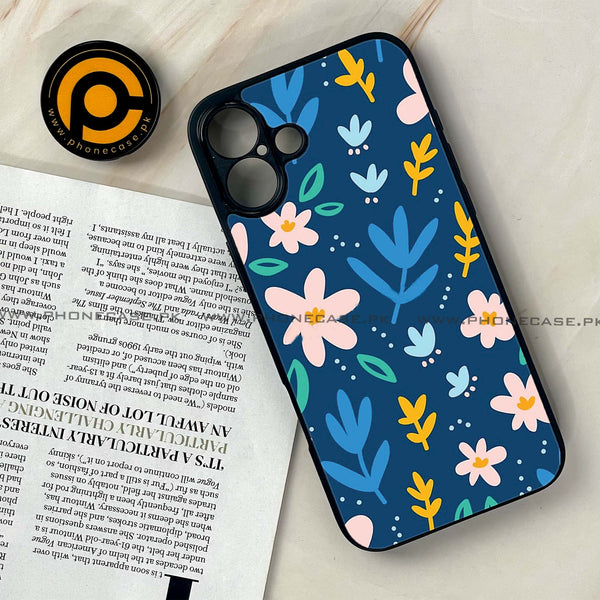 iPhone 16 Plus - Colorful Flowers - Premium Printed Glass soft Bumper shock Proof Case