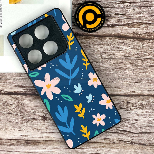 Infinix GT 20 Pro - Colorful Flowers -  Premium Printed Metal soft Bumper shock Proof Case