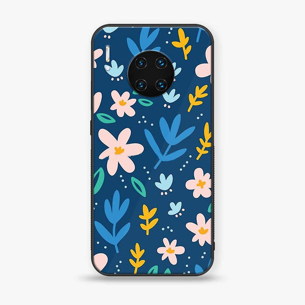 Huawei Mate 30 Pro - Colorful Flowers - Premium Printed Glass soft Bumper shock Proof Case