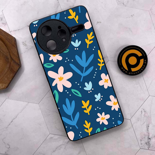 Xiaomi Poco F7 Ultra 5G - Colorful Flowers - Premium Metal Printed soft Bumper shock Proof Case