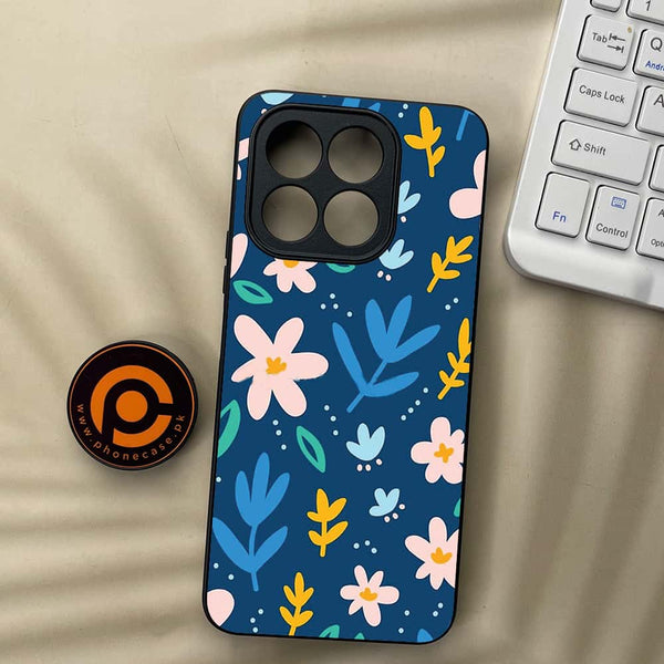 Honor X5b Plus - Colorful Flowers - Premium Metal Printed soft Bumper shock Proof Case