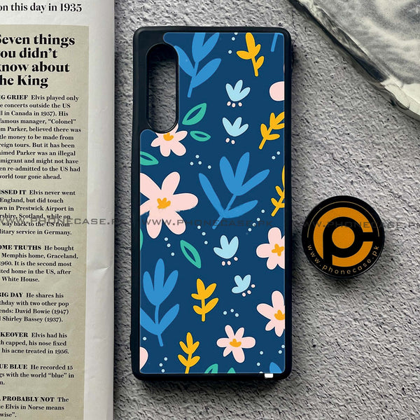 LG G9 - Colorful Flowers - Premium Metal Printed soft Bumper shock Proof Case CS-21831