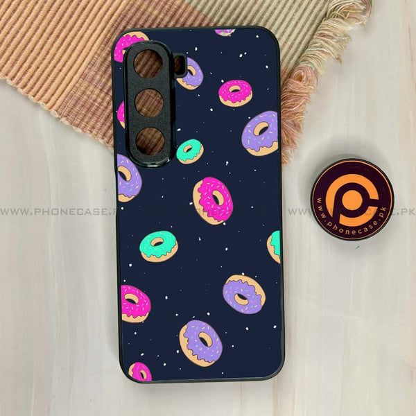 Infinix Hot 60i - Colorful Donuts - Premium Metal Printed soft Bumper shock Proof Case