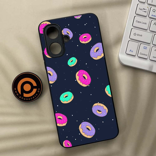 Tecno Spark Go 2 - Colorful Donuts - Premium Metal Printed soft Bumper Shock Proof Case