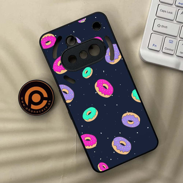 Nothing Phone 3a - Colorful Donuts - Premium Metal Printed soft Bumper shock Proof Case