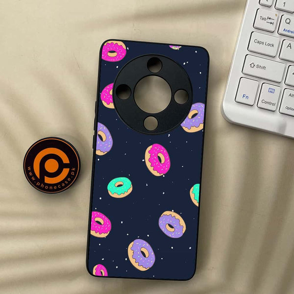 Honor x9b 5G - Colorful Donuts - Premium Metal Printed soft Bumper shock Proof Case