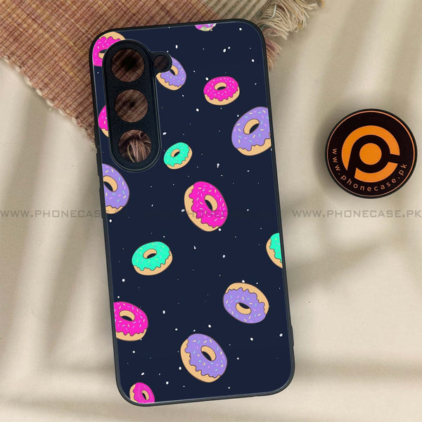 Tecno Spark 40 Pro - Colorful Donuts - Premium Metal Printed soft Bumper shock Proof Case