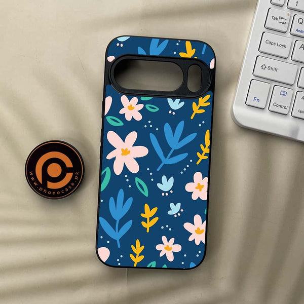 Google Pixel 10 Pro  - Colorful Flowers - Premium Metal Printed soft Bumper Shock Proof Case
