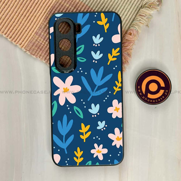 Infinix Hot 60i - Colorful Flowers - Premium Metal Printed soft Bumper shock Proof Case