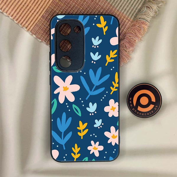 Tecno Spark 40 Pro Plus - Colorful Flowers - Premium Metal Printed soft Bumper shock Proof Case