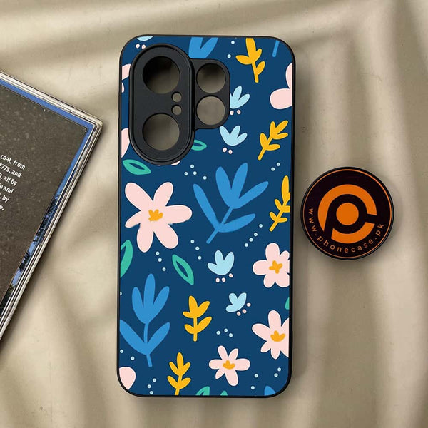 Vivo X200 FE - Colorful Flowers - Premium Metal Printed soft Bumper Shock Proof Case