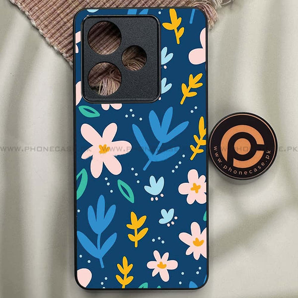 Realme GT 7 - Colorful Flowers - Premium Metal Printed soft Bumper shock Proof Case