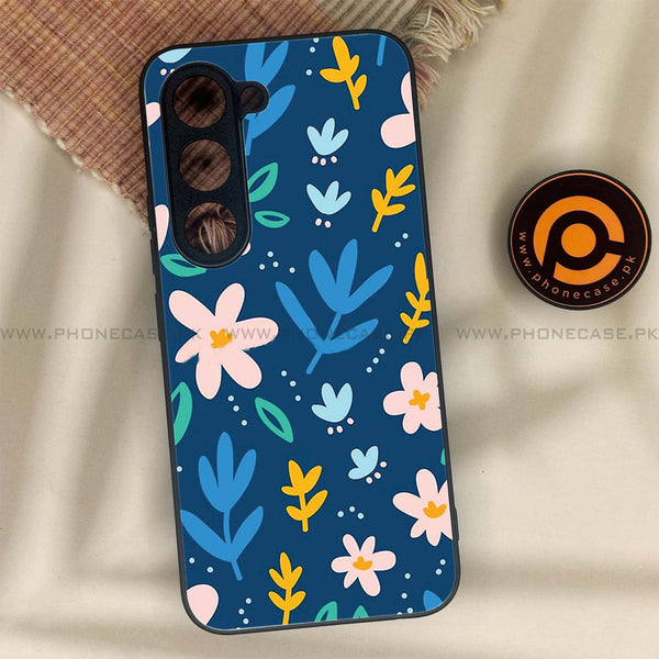 Tecno Spark 40 Pro - Colorful Flowers - Premium Metal Printed soft Bumper shock Proof Case