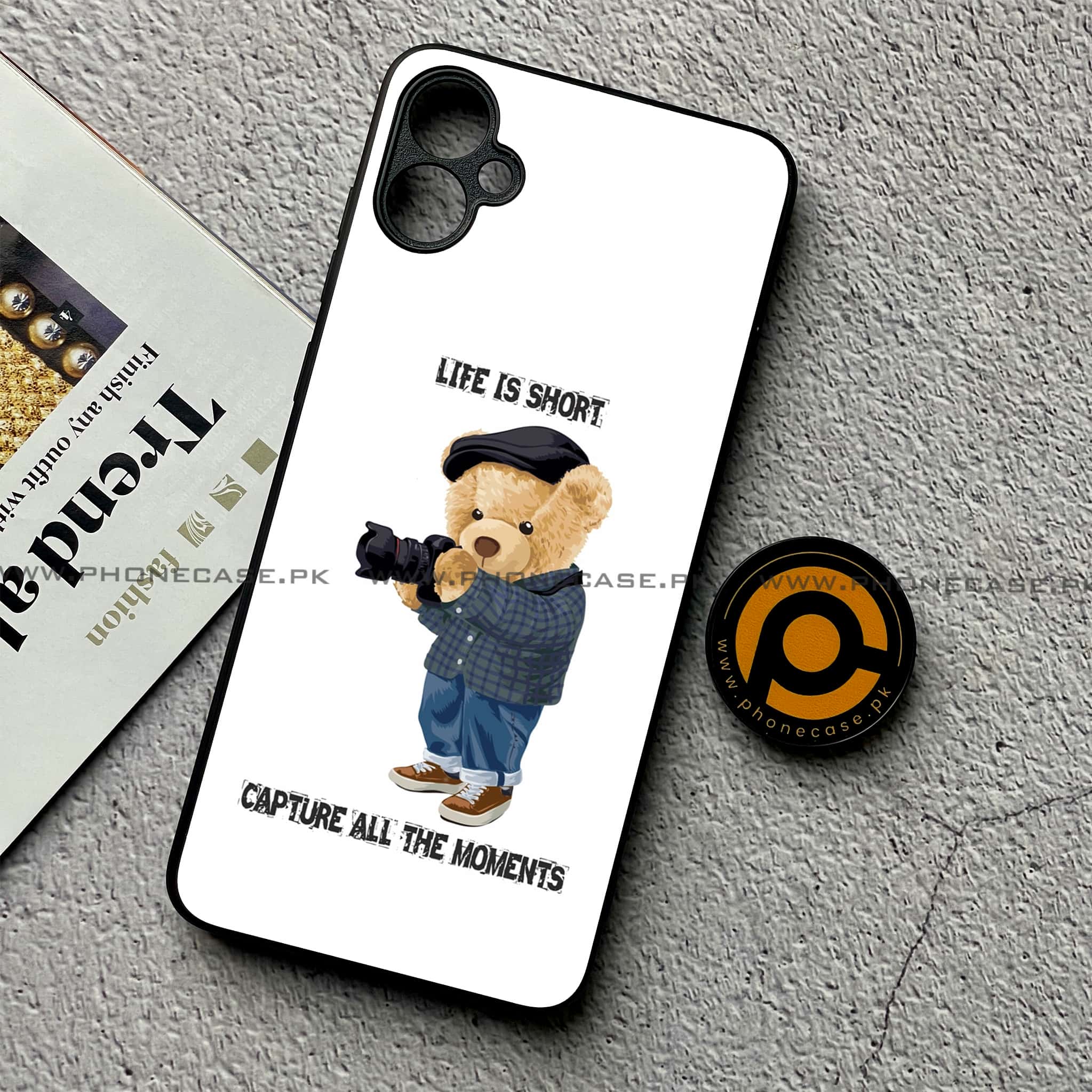 Samsung Galaxy A05 - Cool Bear Series - Premium Metal Printed soft Bumper shock Proof Case