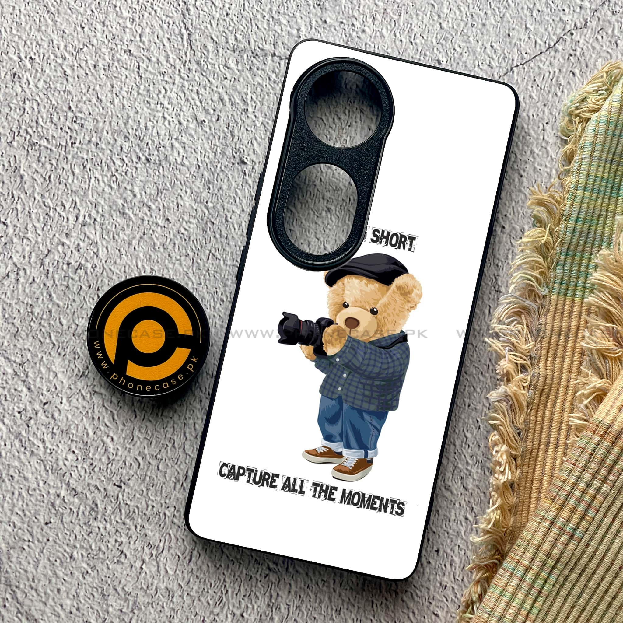 Vivo V40 Pro - Cool Bear Series - Premium Metal Printed soft Bumper shock Proof Case