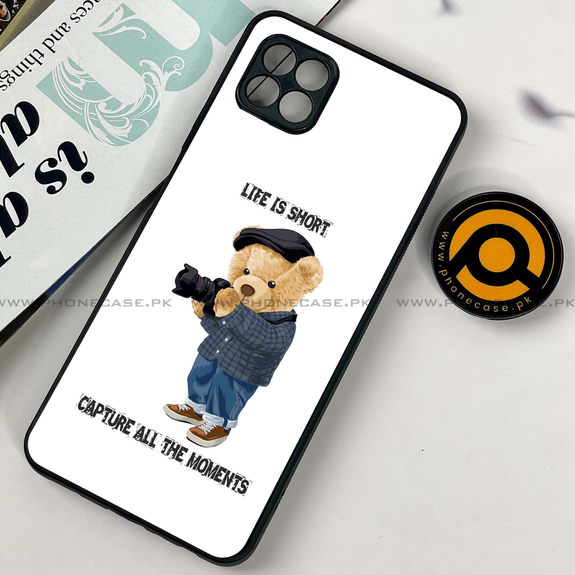 Samsung Galaxy A06 - Cool Bear Series - Premium Metal Printed soft Bumper shock Proof Case
