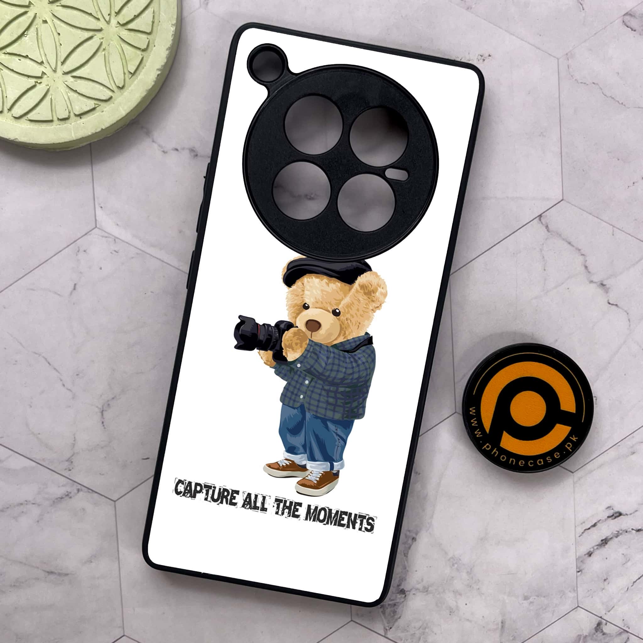 Infinix Zero 40 5G - Cool Bear Series - Premium Metal Printed soft Bumper shock Proof Case