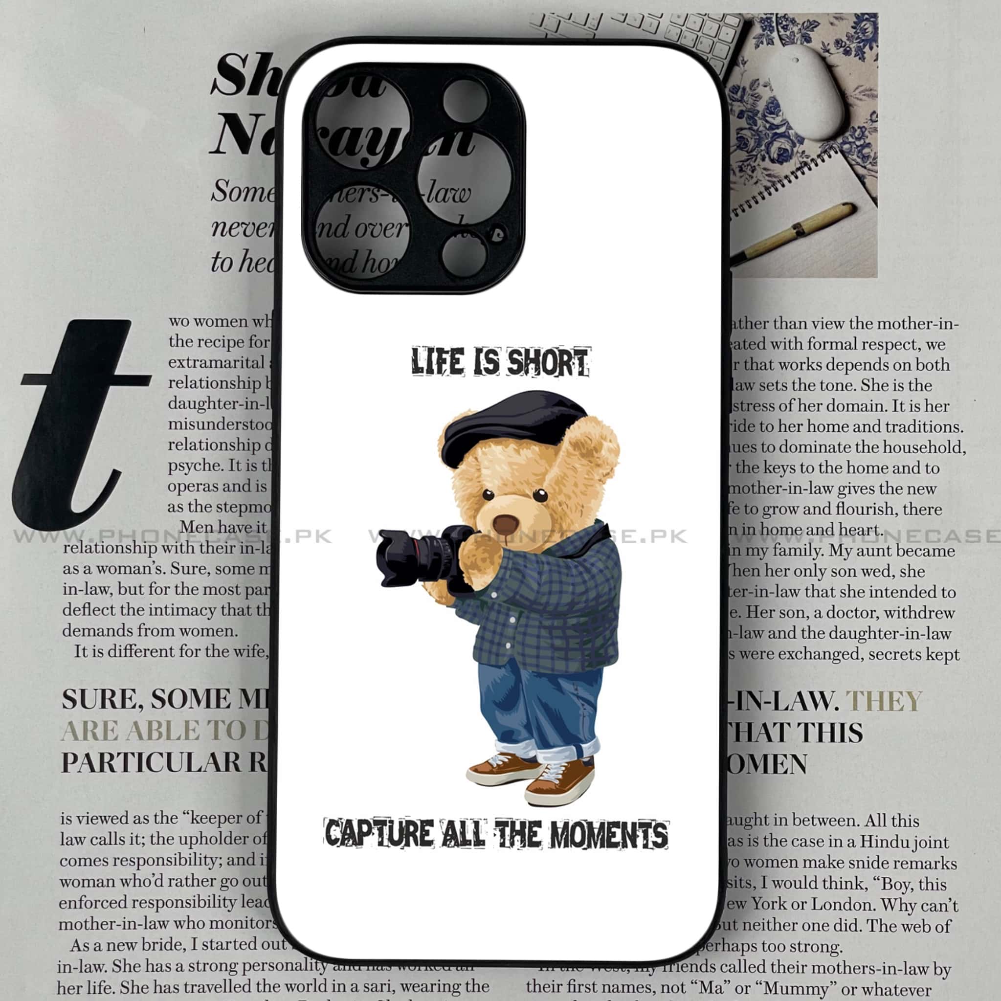 iPhone 14 Pro Max - Cool Bear Series - Premium Metal Printed soft Bumper shock Proof Case