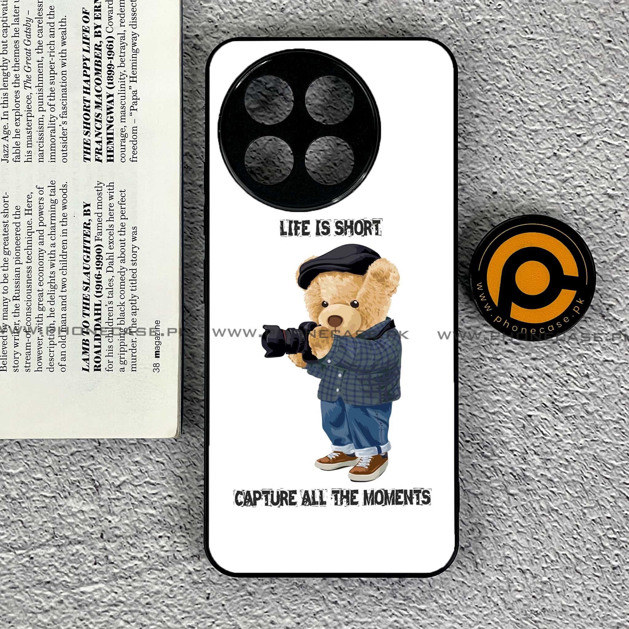 OnePlus 13R - Cool Bear Series - Premium Printed Glass soft Bumper shock Proof Case
